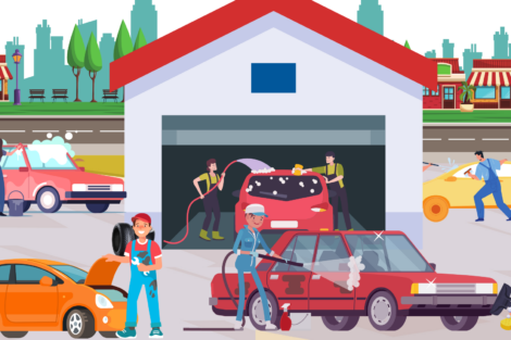 Car Wash Spălătorie Auto carte de colorat