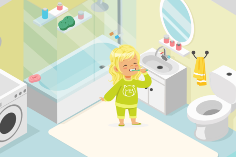 The Bathroom Baia carte de colorat 1