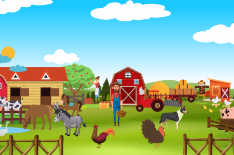 The Farm Ferma carte de colorat